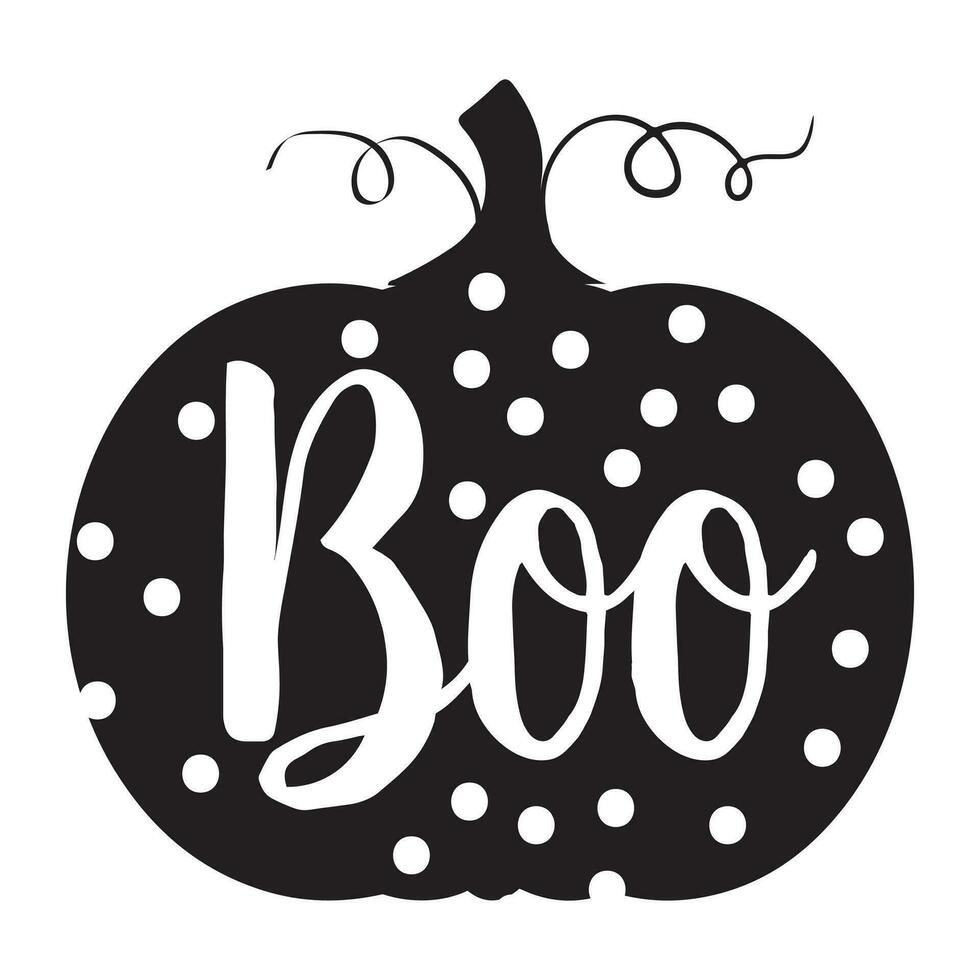 Boo Pumpkin -Halloween design vector