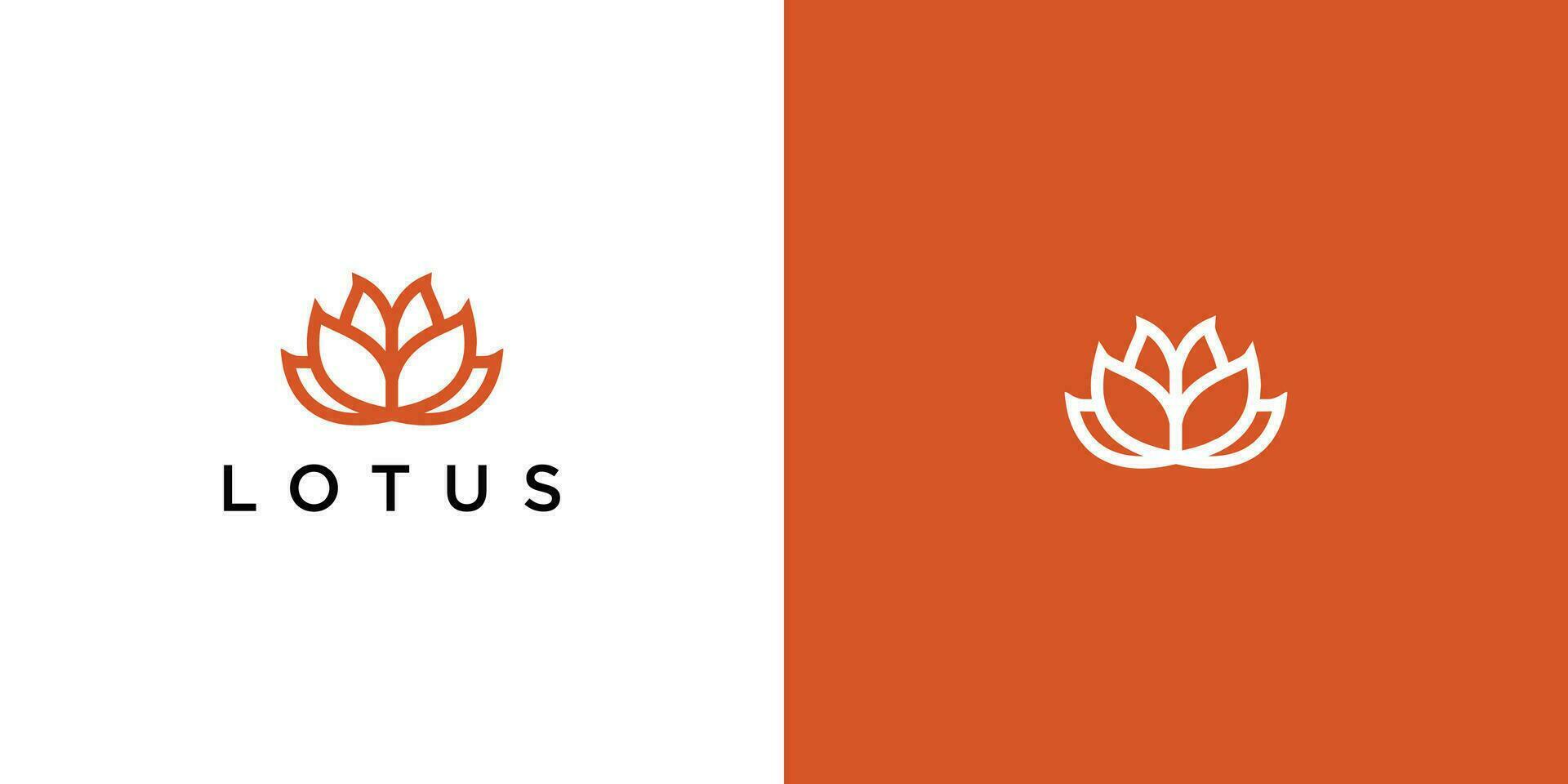 Elegant Lotus Logo Design. Professional and Creative Lotus Symbol vector