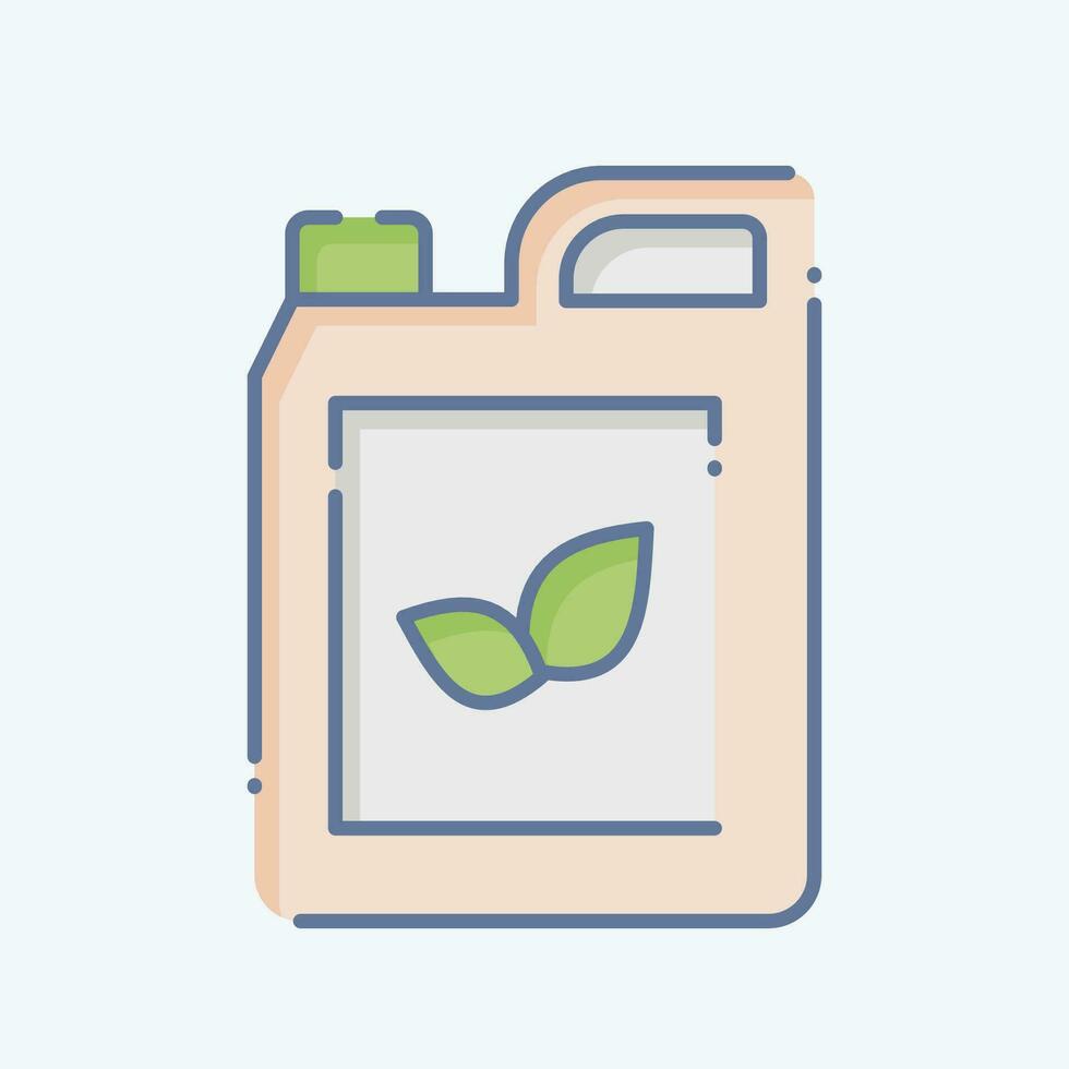 Icon Chemicals. related to Agriculture symbol. doodle style. simple design editable. simple illustration vector