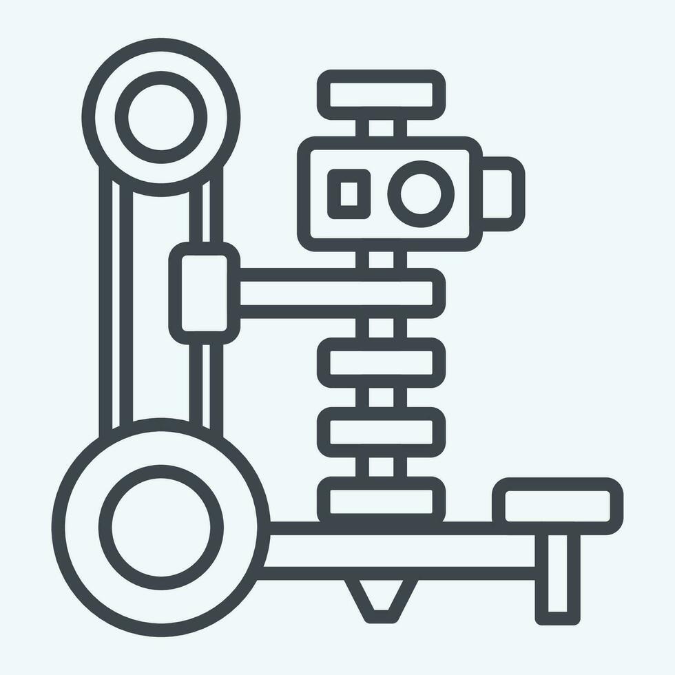 Icon Digger. related to Agriculture symbol. line style. simple design editable. simple illustration vector