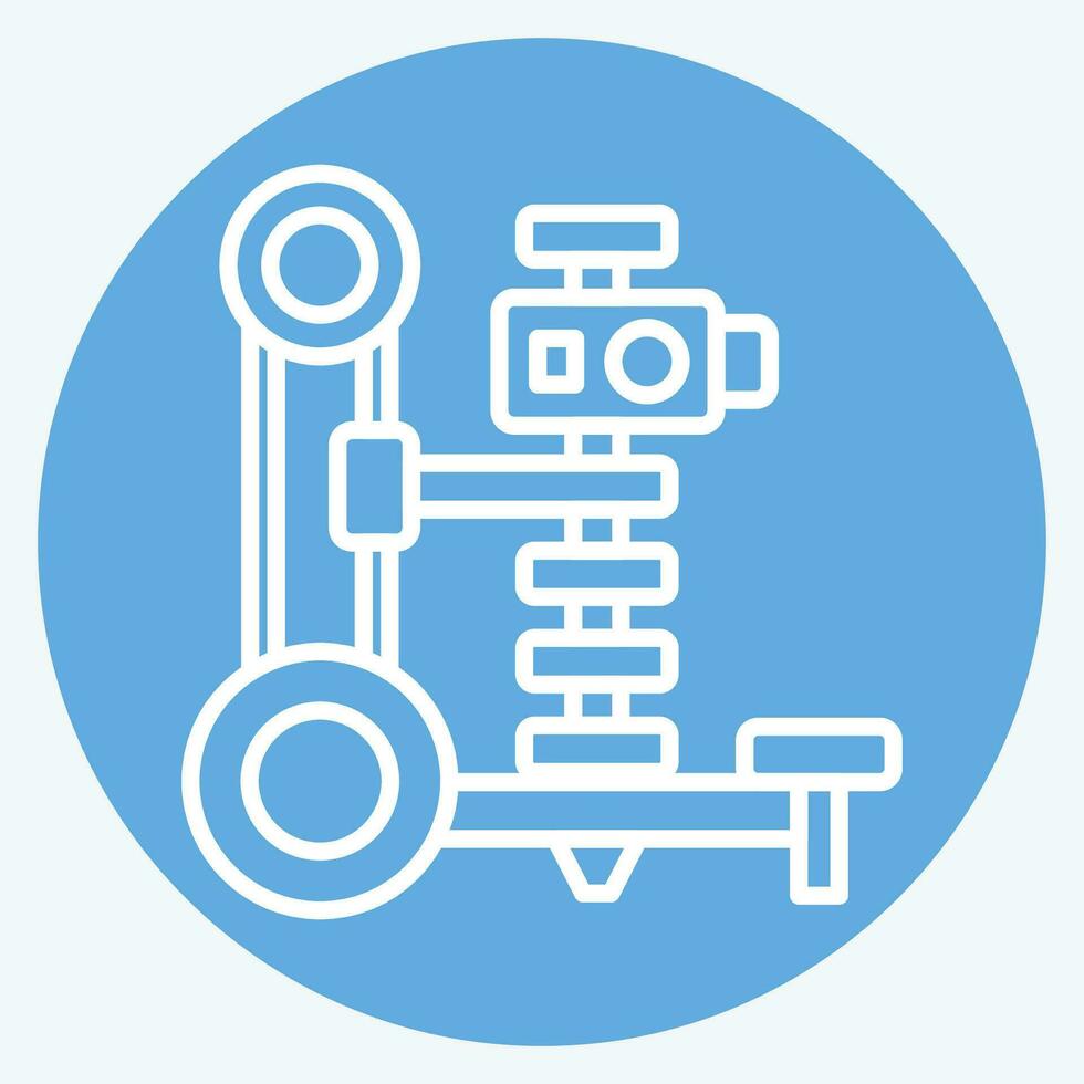 Icon Digger. related to Agriculture symbol. blue eyes style. simple design editable. simple illustration vector