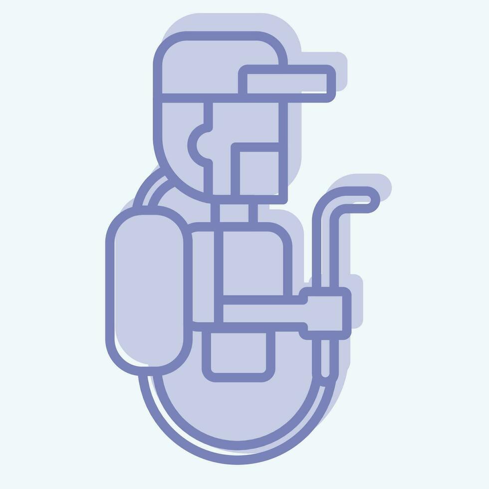 Icon Pesticides. related to Agriculture symbol. two tone style. simple design editable. simple illustration vector