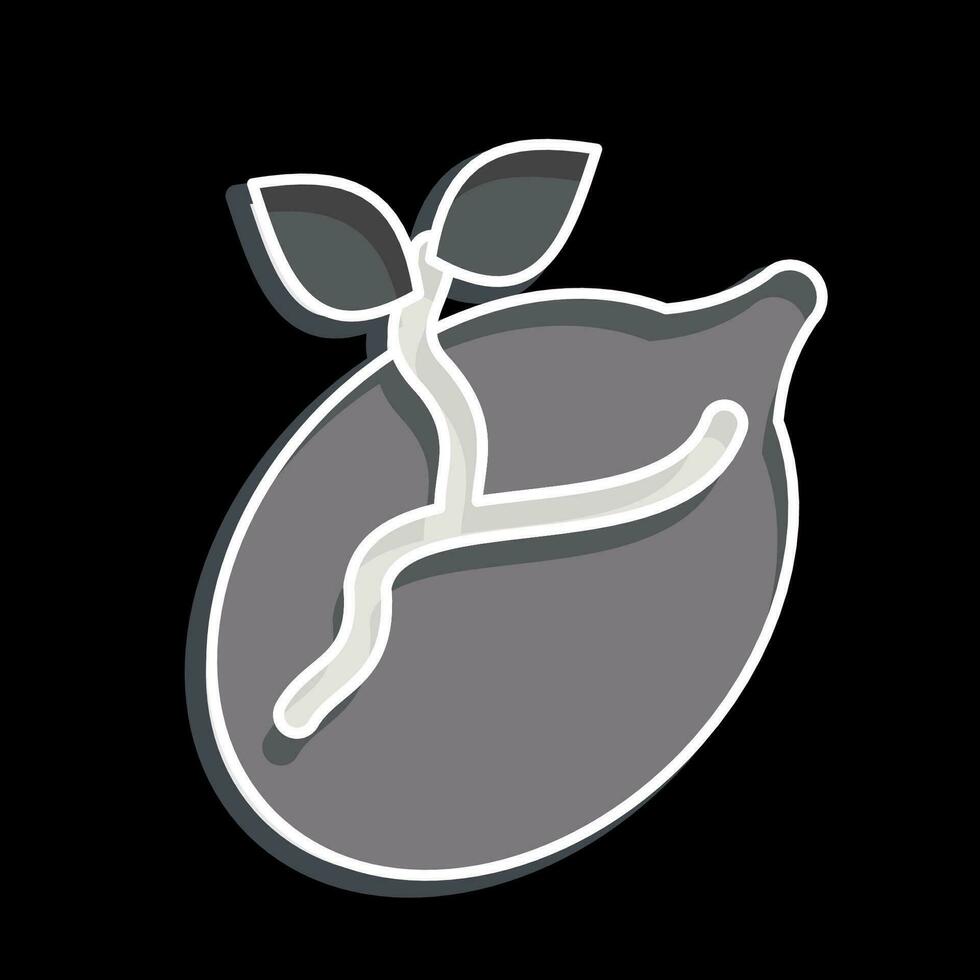 Icon Seeds. related to Agriculture symbol. glossy style. simple design editable. simple illustration vector