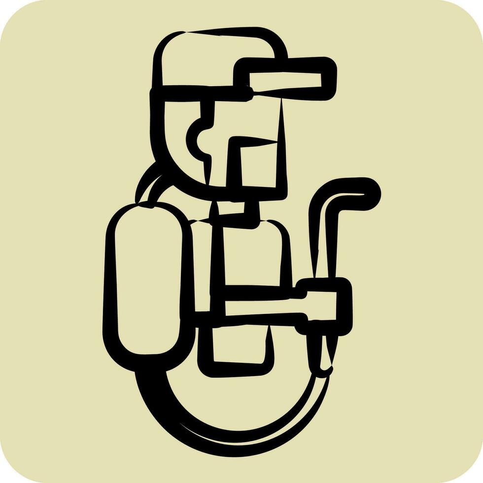 Icon Pesticides. related to Agriculture symbol. hand drawn style. simple design editable. simple illustration vector