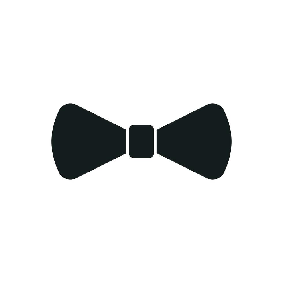 Bow tie flat icon. Necktie vector illustration.