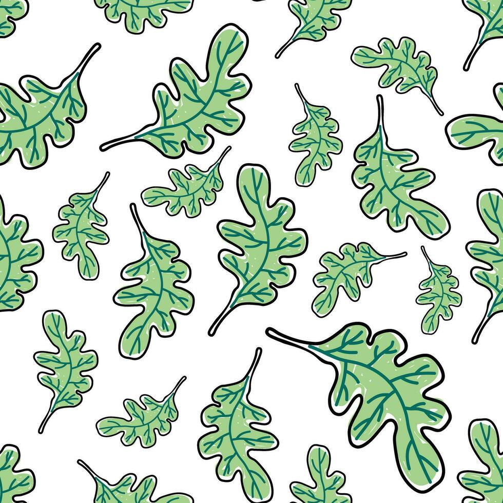 Lettuce leaf is drawn with marker lines vector