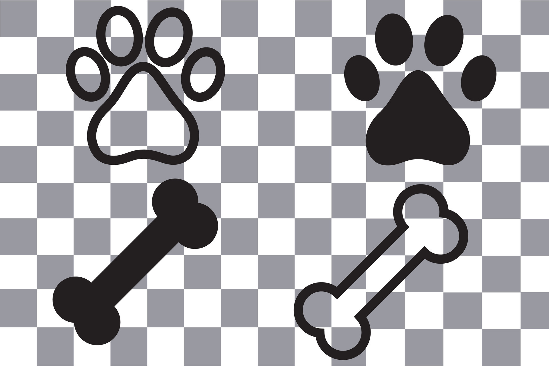 Cat Paw Prints White Transparent, Stylish Black Cat Paw Print Icon Vector  Illustration, Cat Icons, Black Icons, Paw Icons PNG Image For Free Download