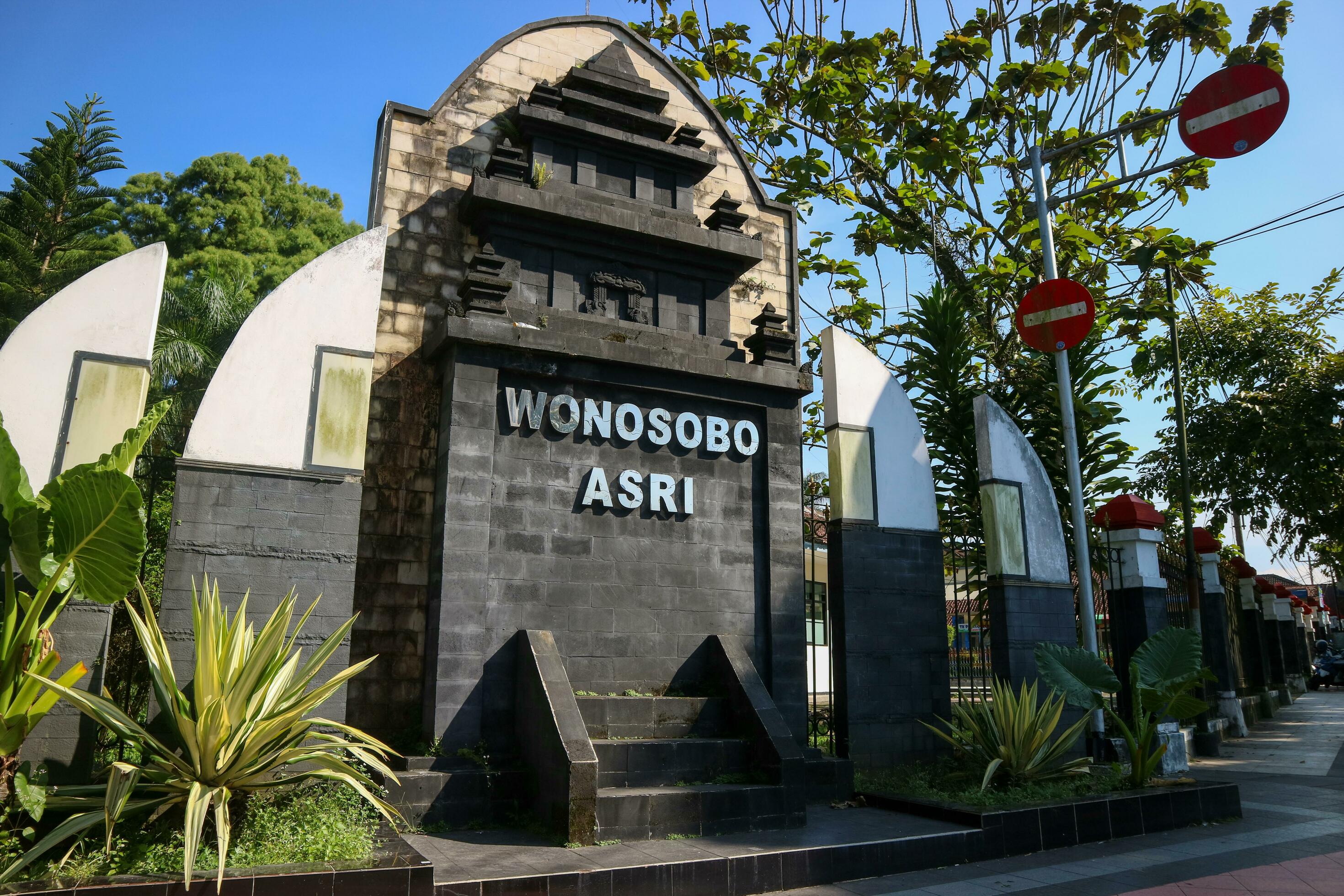 Wonosobo, Indonesia April 5, 2023 Wonosobo asri Monument around