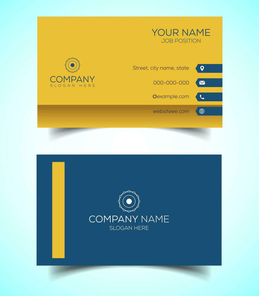 Creative and modern corporate business card template vector