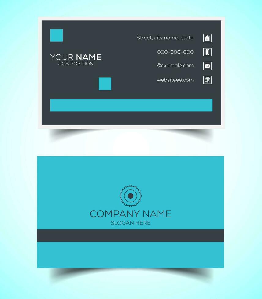 Creative and modern corporate business card template vector