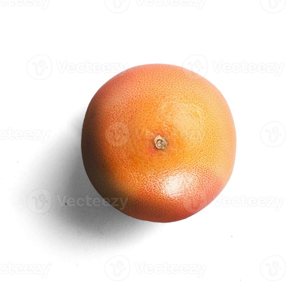 Fresh juicy grapefruit isolated on the white background photo