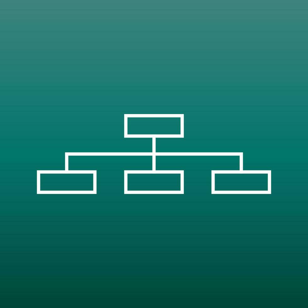 Structure simple flat icon. Vector illustration on green background.