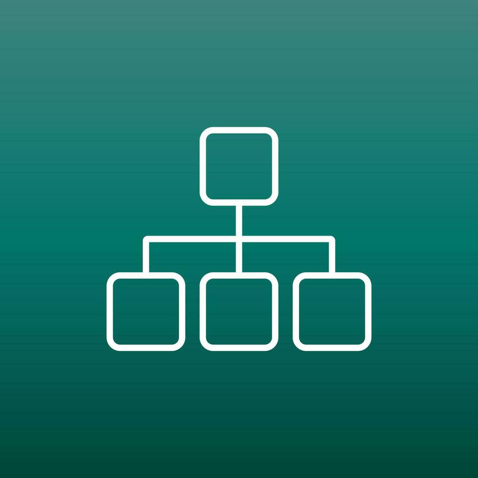 Structure simple flat icon. Vector illustration on green background.