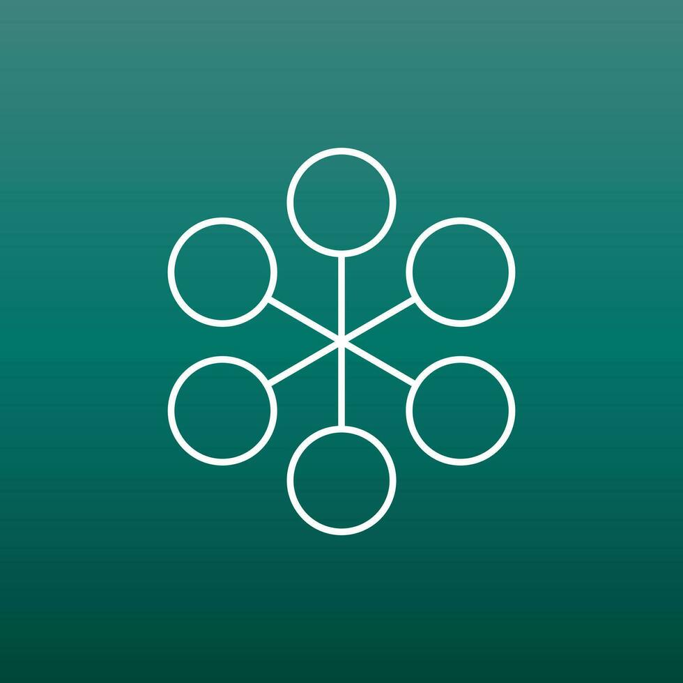 Structure simple flat icon. Vector illustration on green background.