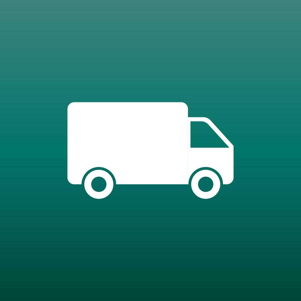 Truck, car vector illustration. Fast delivery service shipping icon. Simple flat pictogram for business, marketing or mobile app internet concept
