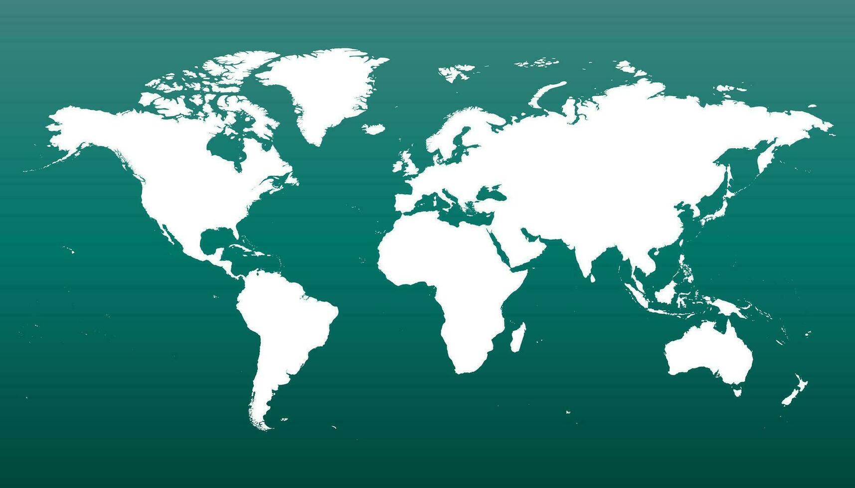 Colorful political world map on green background. World Map Vector template for website, infographics, design. Flat earth world map illustration.