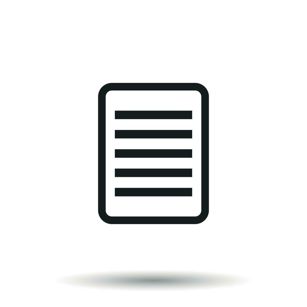 Document pictogram icon. Simple flat illustration for business, marketing internet concept on white background. Trendy modern vector symbol for web site design or mobile app