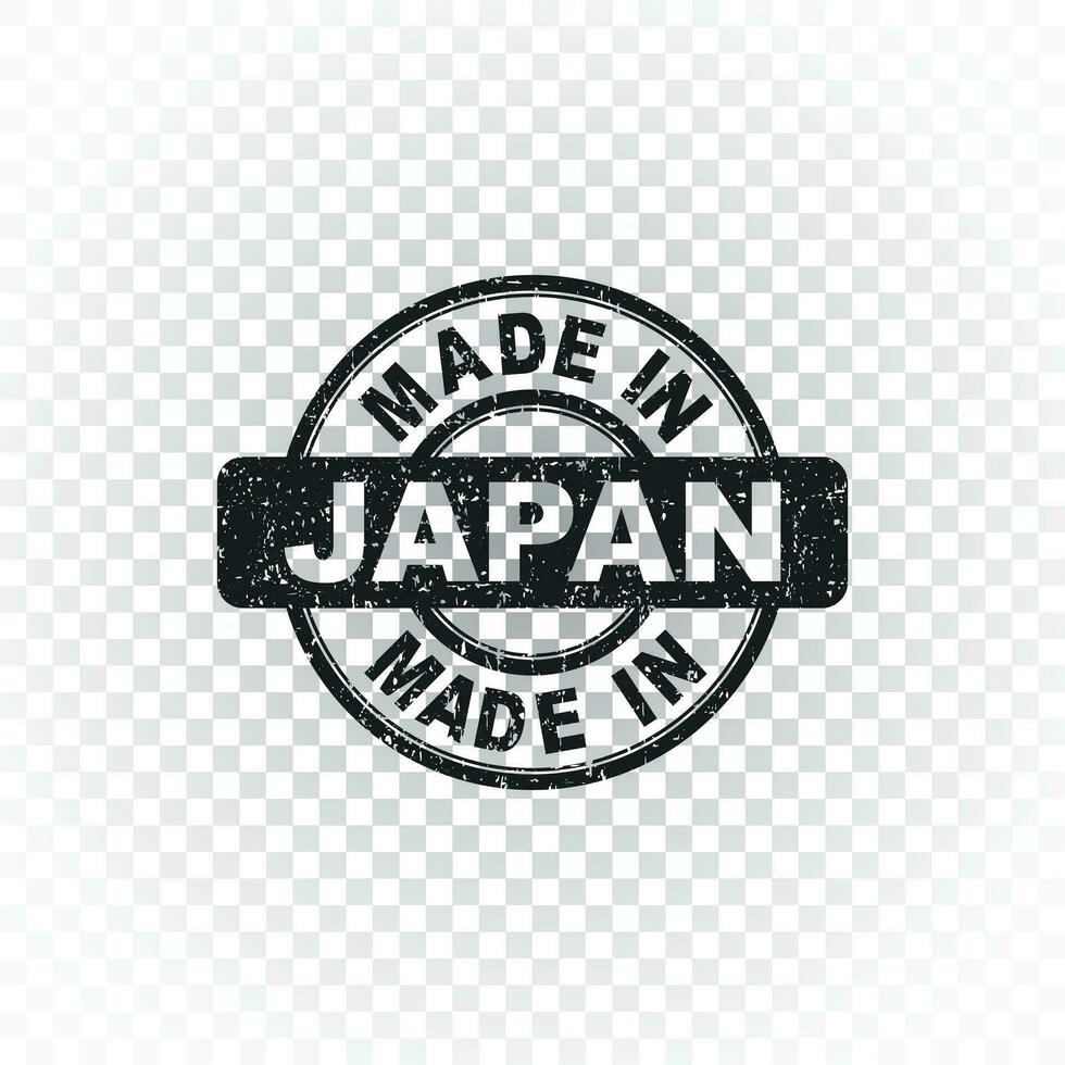 Made in Japan stamp. Vector illustration on isolated background