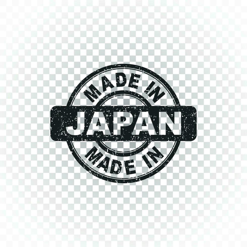 hecho en Japón estampilla. vector ilustración en aislado antecedentes