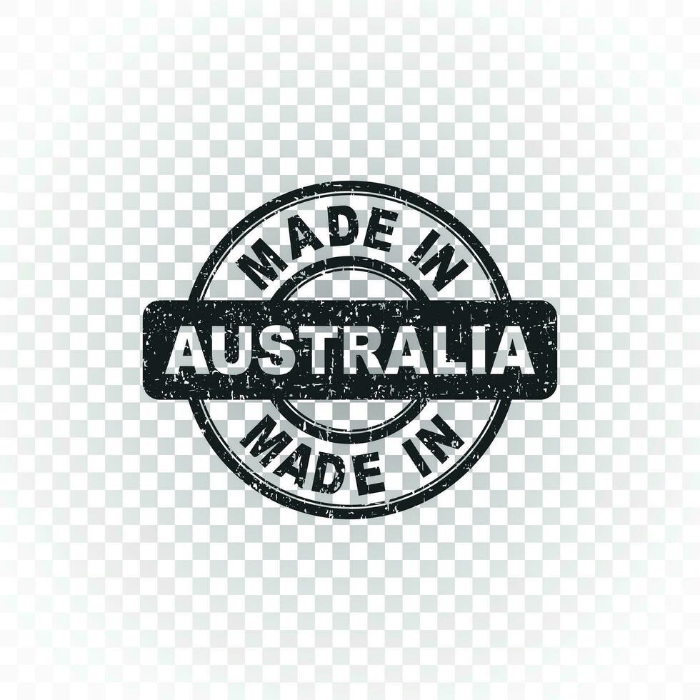 Made in Australia stamp. Vector illustration on isolated background