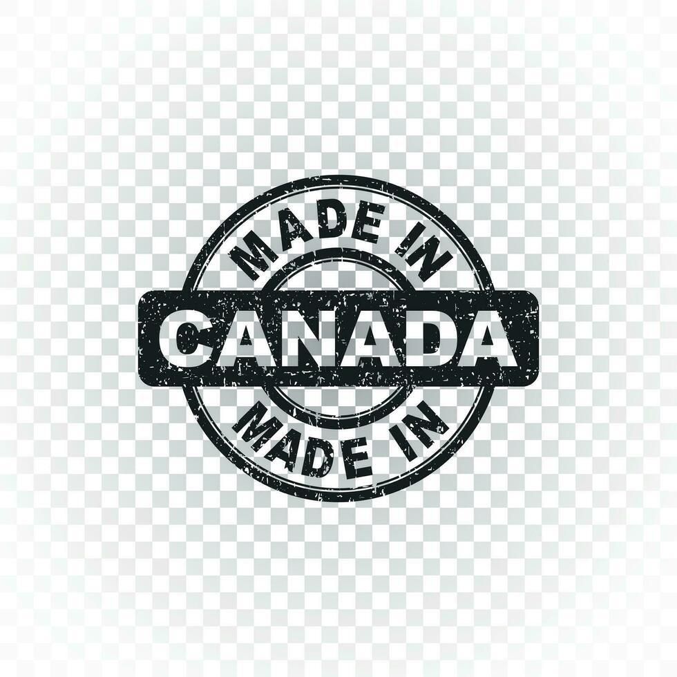 Made in Canada stamp. Vector illustration on isolated background