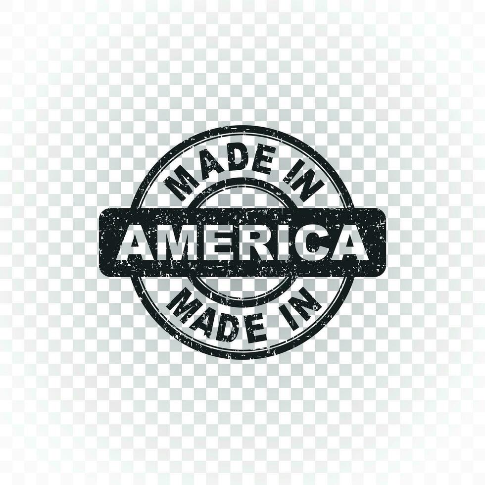 Made in America stamp. Vector illustration on isolated background