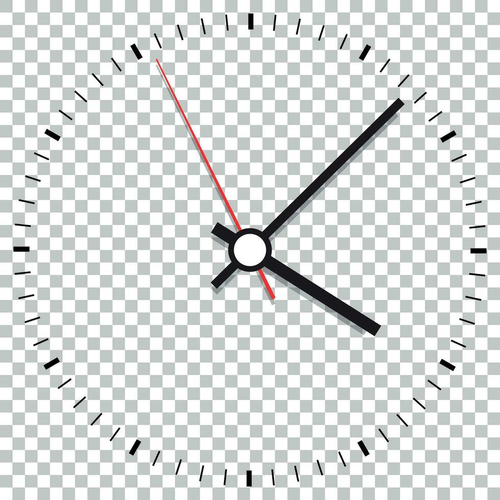 Clock icon vector illustration. Office clock on isolated background.