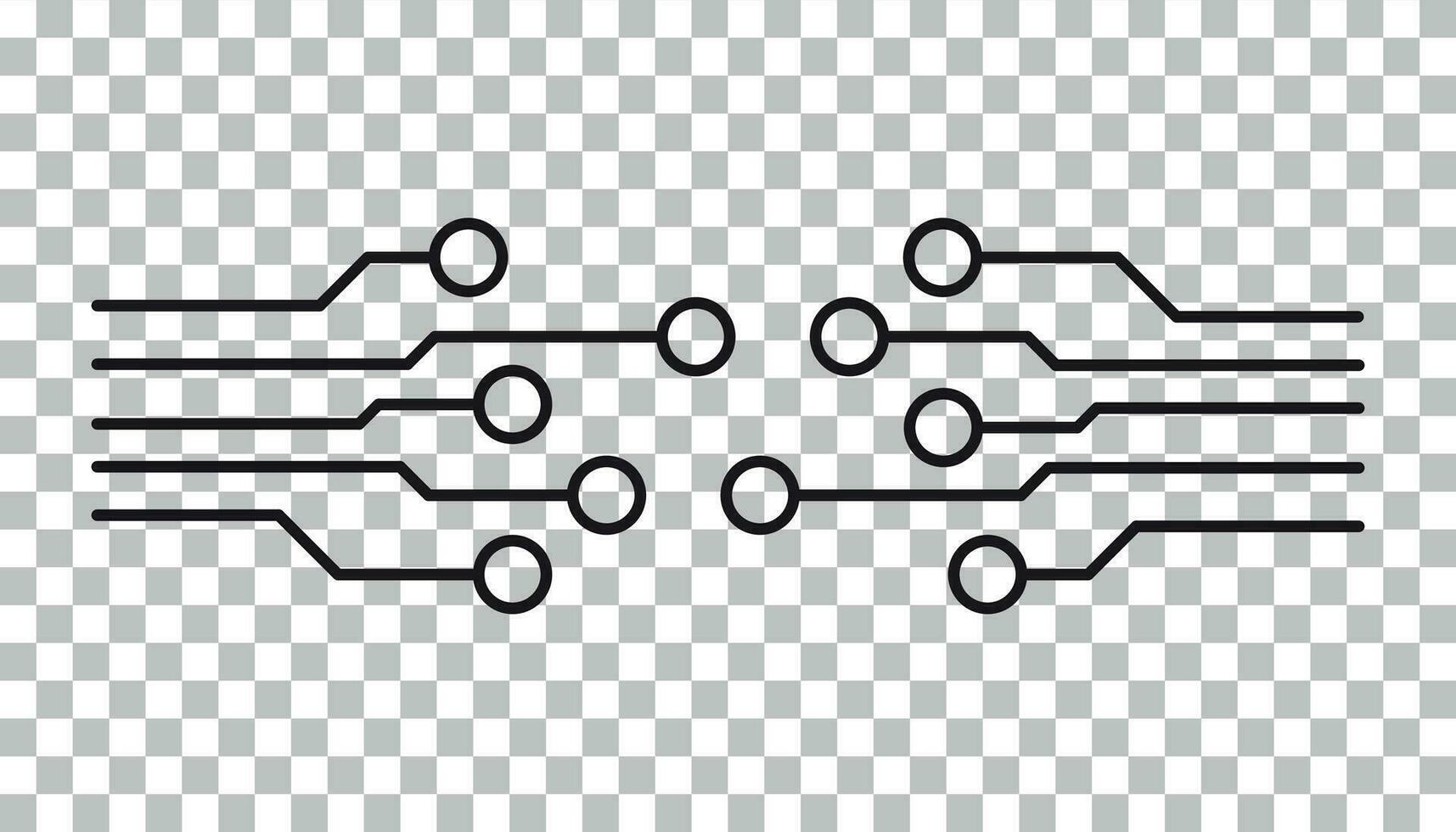 circuito tablero icono. tecnología esquema símbolo plano vector ilustración en naranja antecedentes.