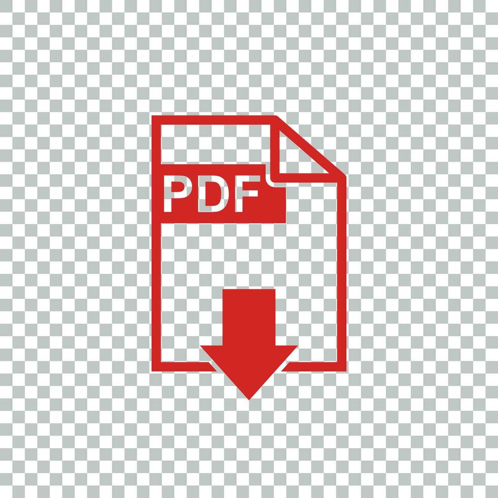 pdf descargar vector icono. sencillo plano pictograma para negocio, marketing, Internet concepto. vector ilustración en aislado antecedentes.