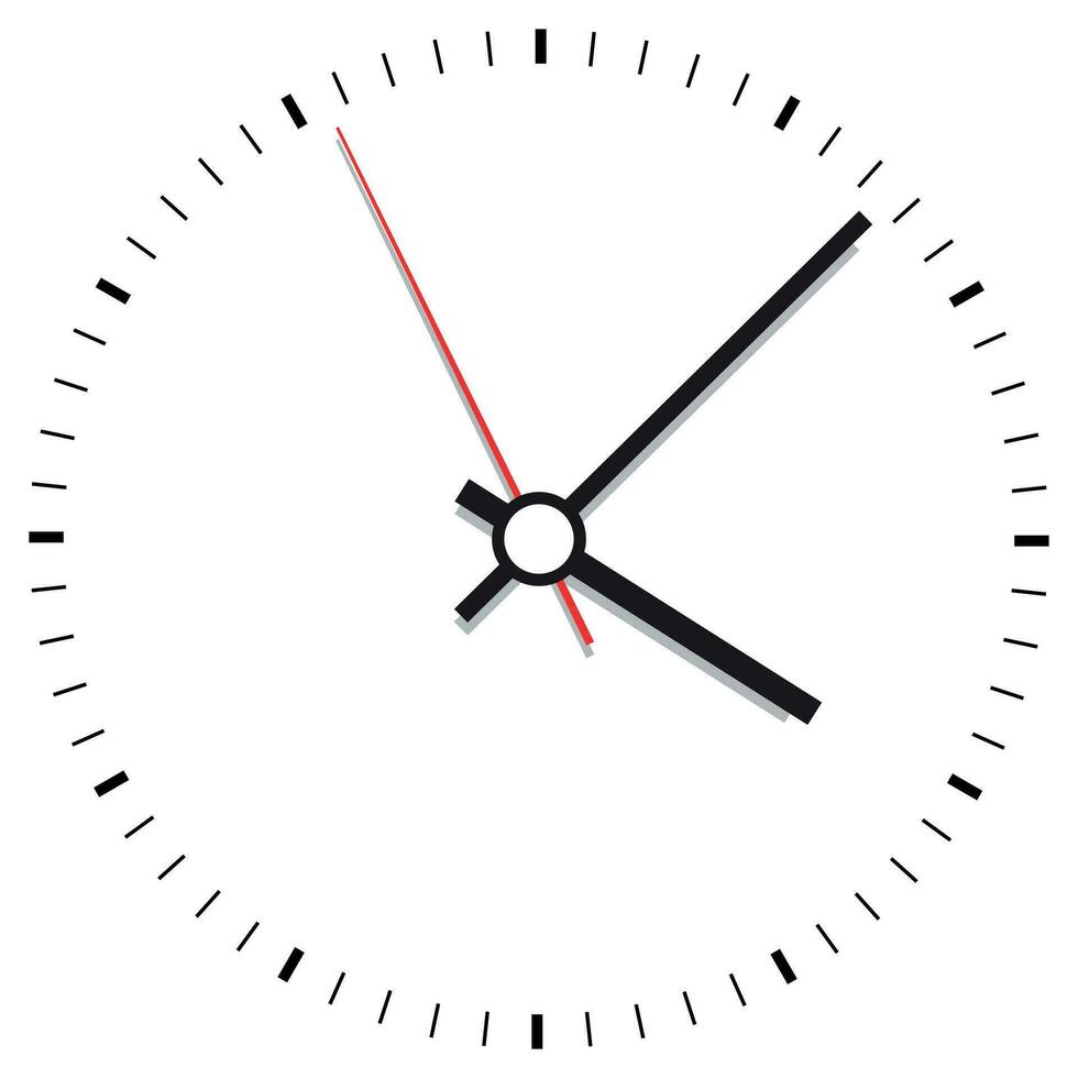 Clock icon vector illustration. Office clock on white background.