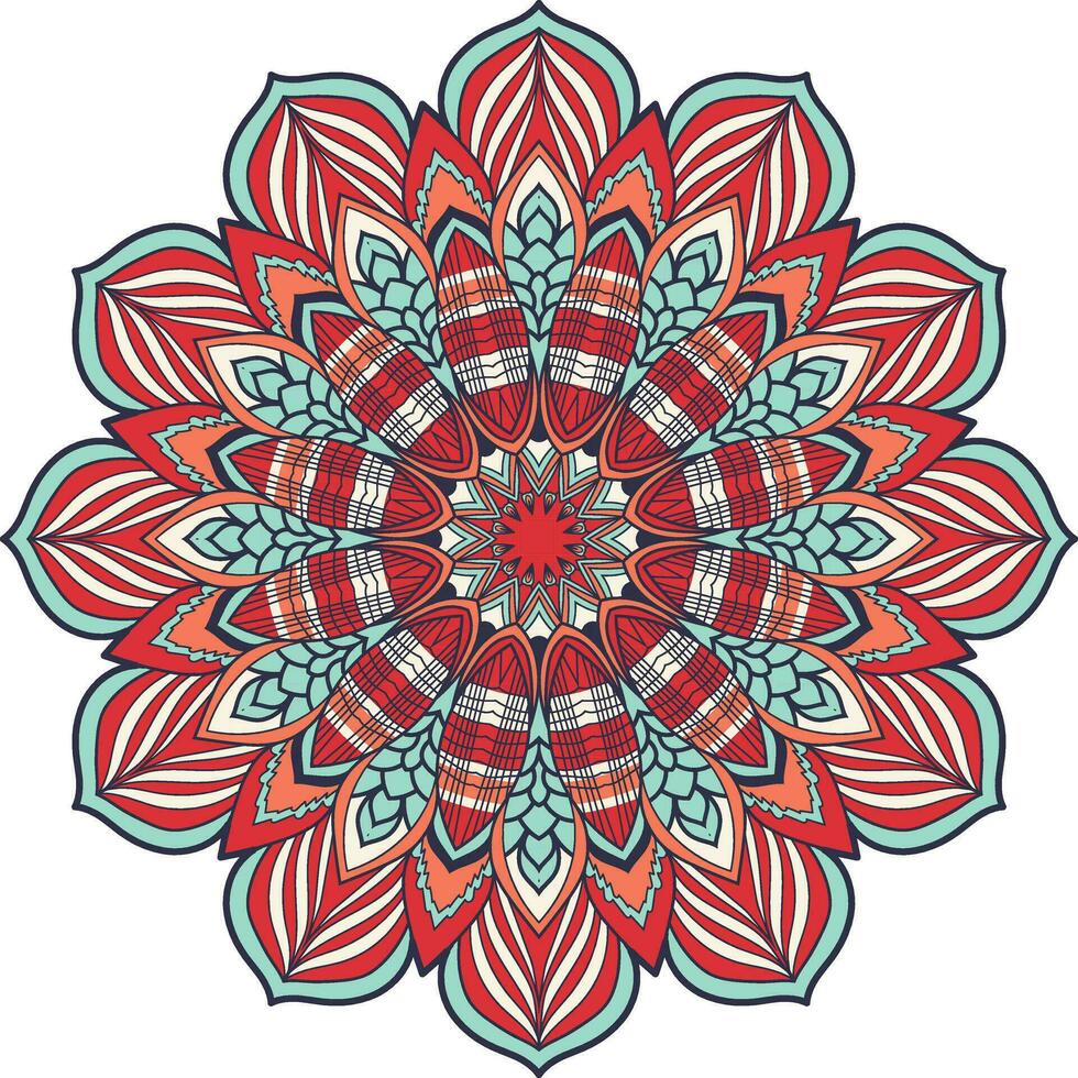 vistoso floral mandala antecedentes diseño vector