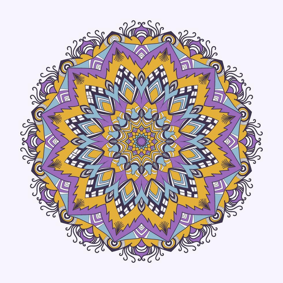 Mandala Floral Design Template and Ornamental luxury mandala pattern. vector