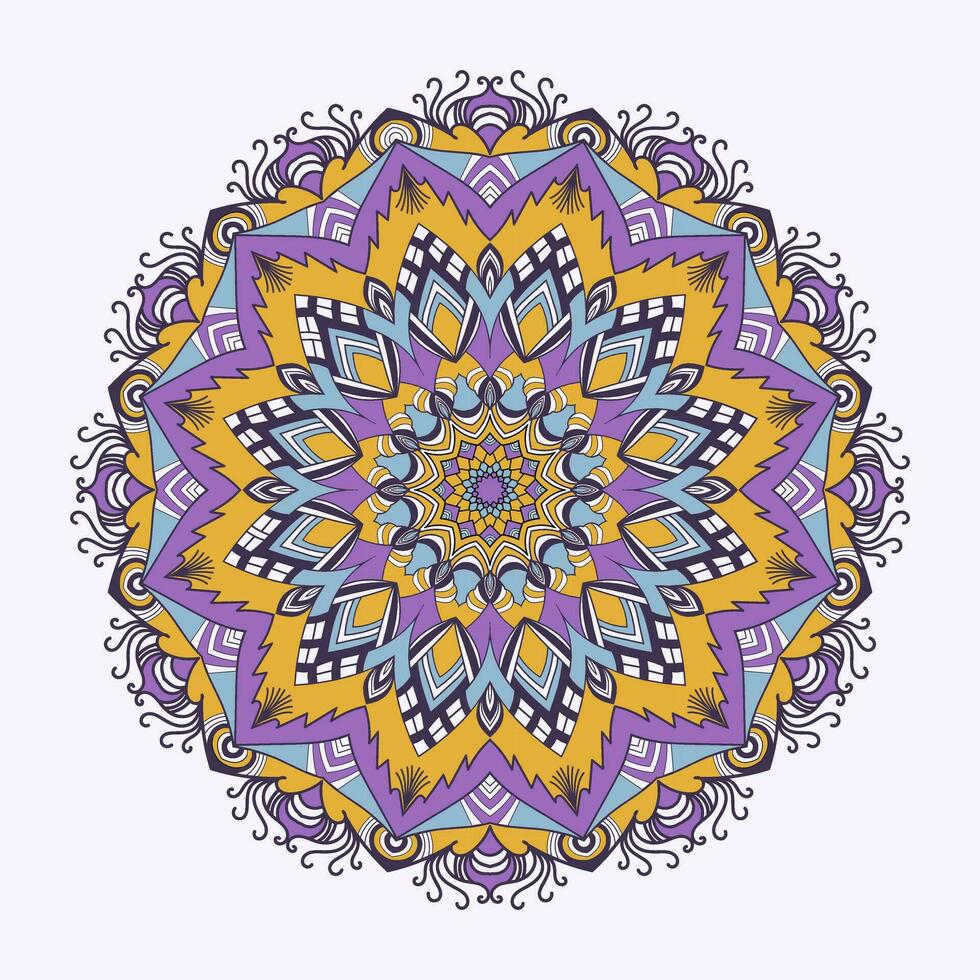 mandala floral diseño modelo y ornamental lujo mandala modelo. vector