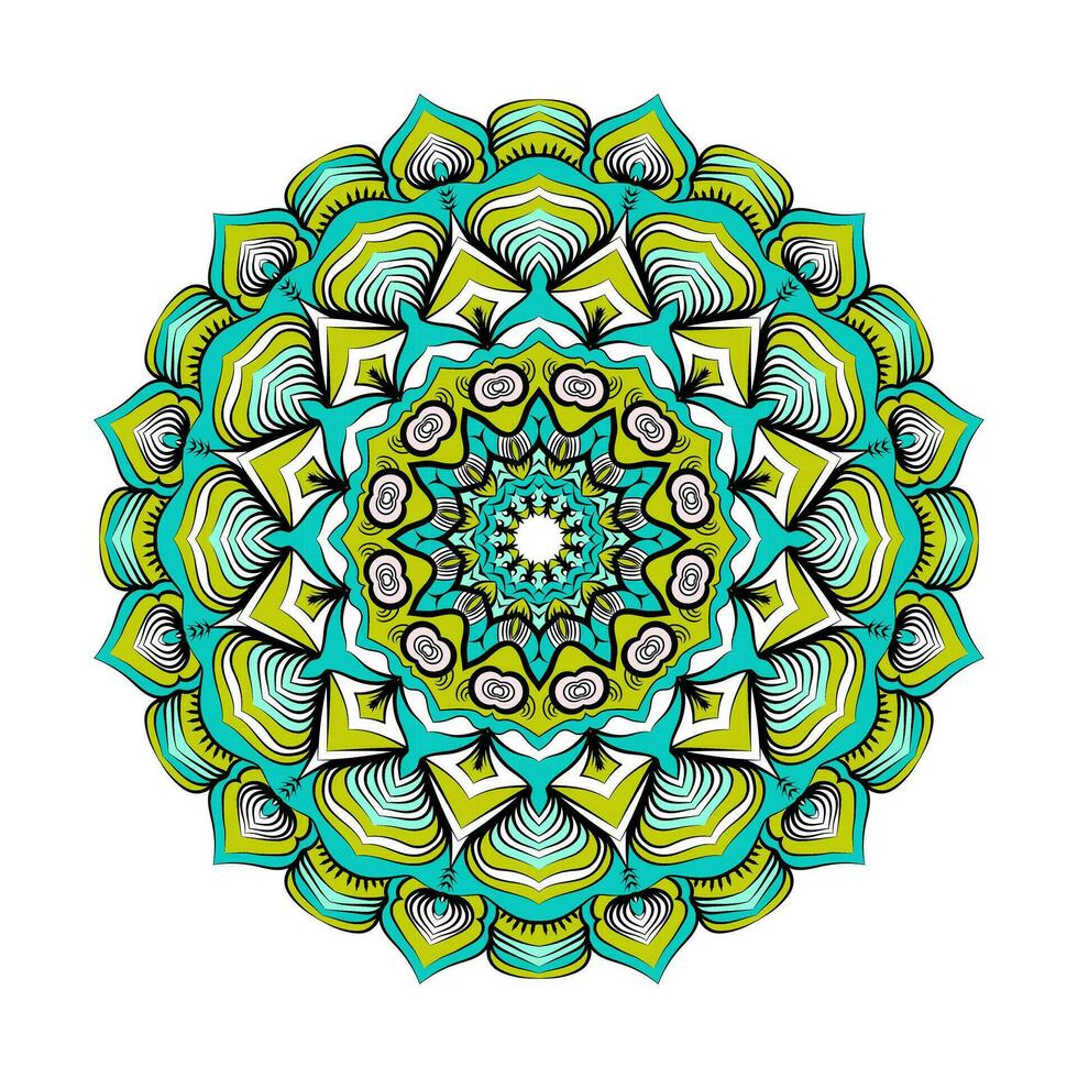 creativo lujo decorativo mandala antecedentes modelo vector