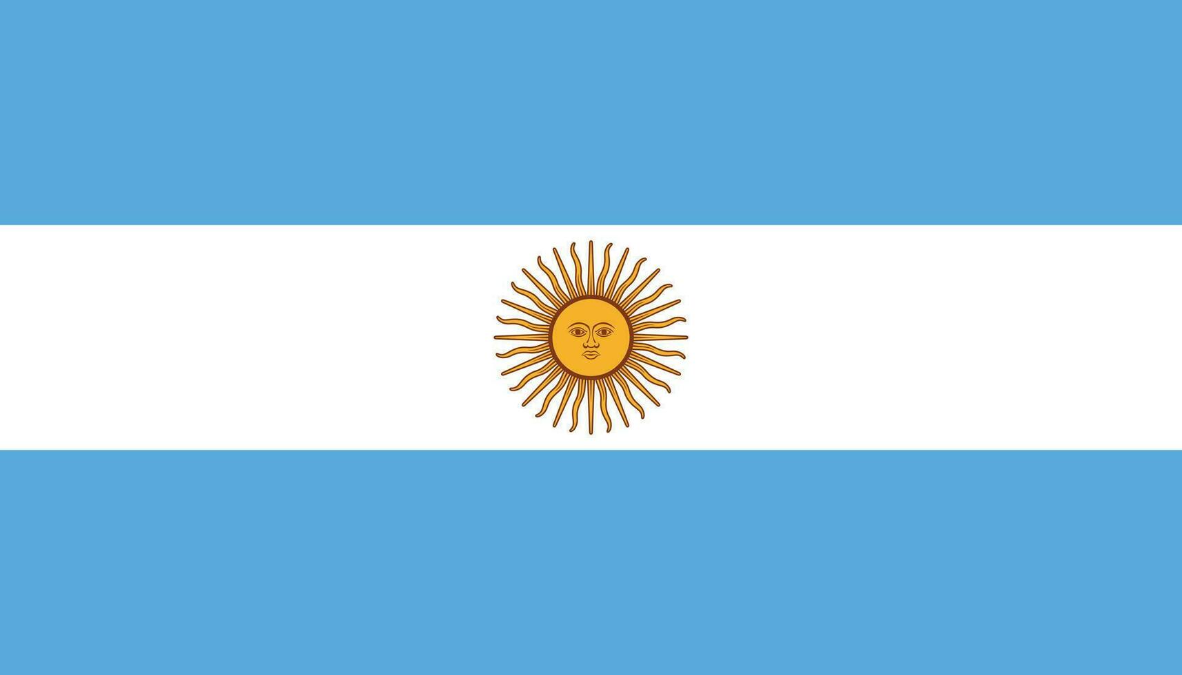Argentine flag icon in flat style. National sign vector illustration. Politic business concept.
