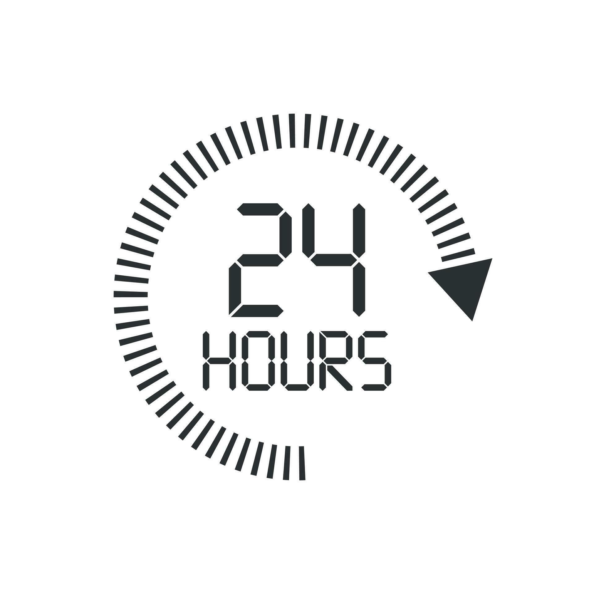 24-hours-clock-sign-icon-in-flat-style-twenty-four-hour-open-vector