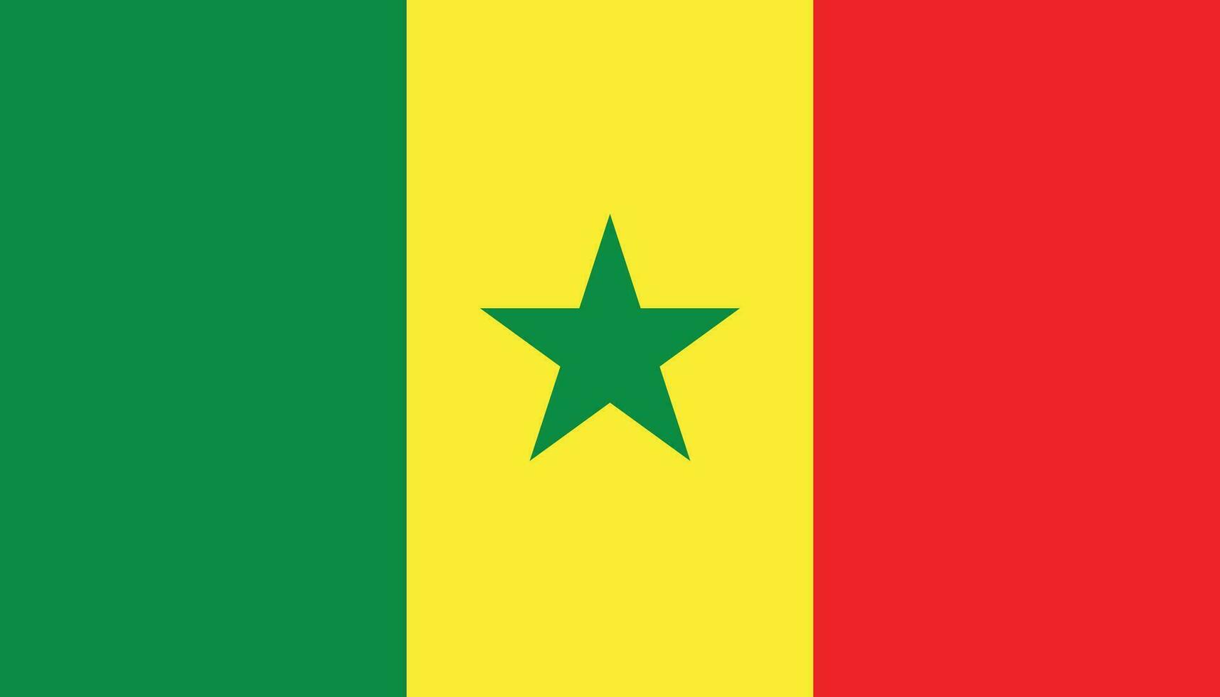 Senegal bandera icono en plano estilo. nacional firmar vector ilustración. diplomático negocio concepto.