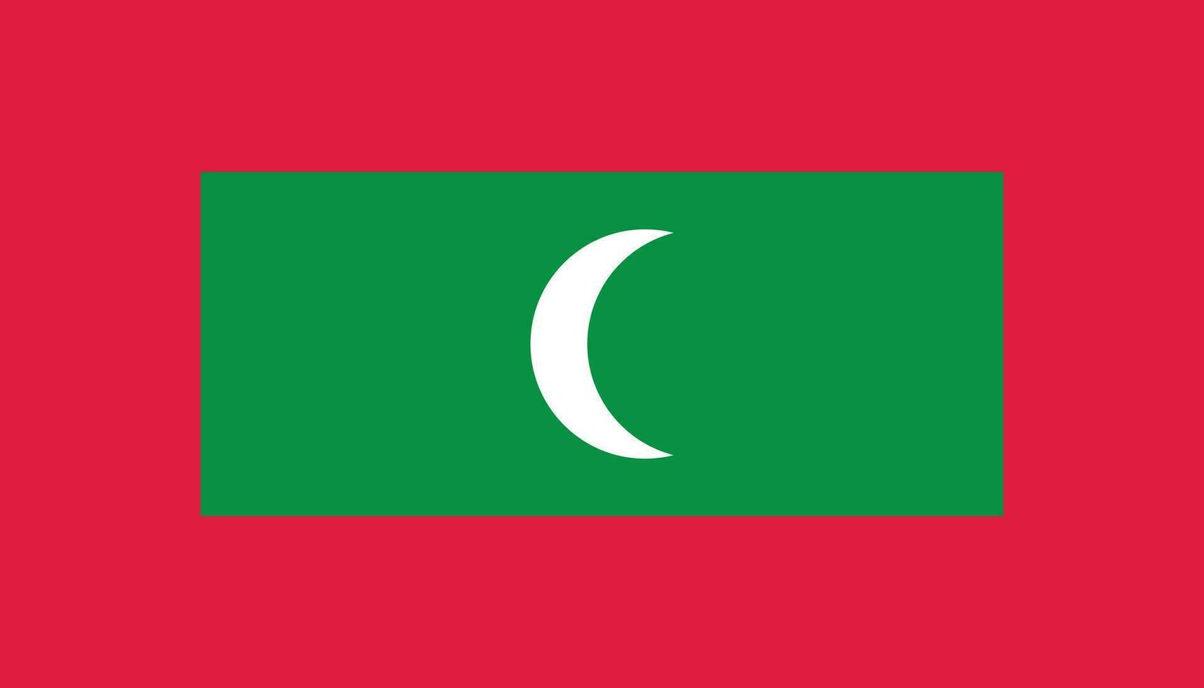 Maldives flag icon in flat style. National sign vector illustration. Politic business concept.
