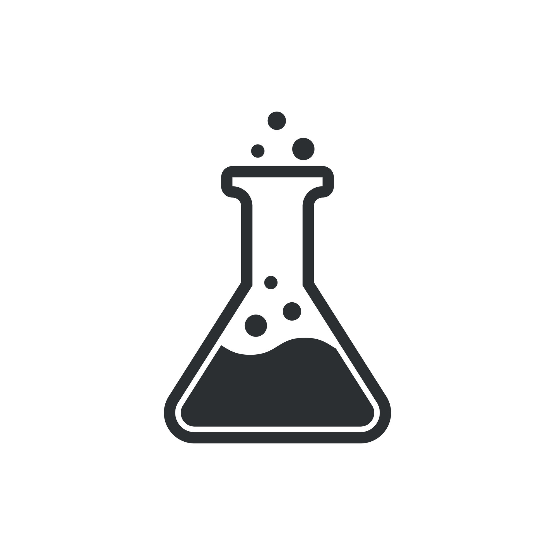 Chemistry beakers sign icon in flat style. Flask test tube vector  illustration on white isolated background. Alchemy business concept.  26123364 Vector Art at Vecteezy