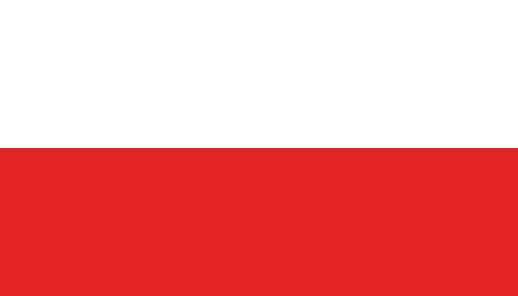 Poland flag icon in flat style. National sign vector illustration. Politic business concept.