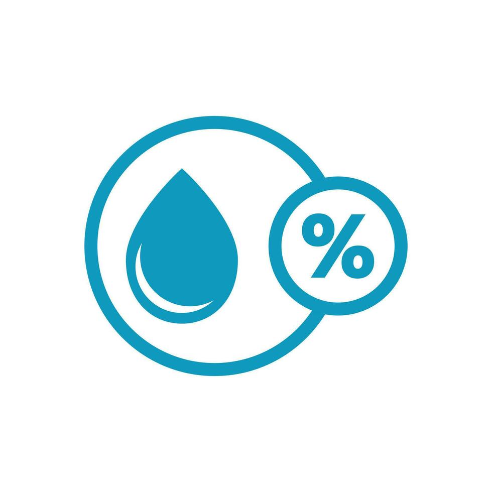 Humidity icon in flat style. Climate vector illustration on white isolated background. Temperature forecast business concept.
