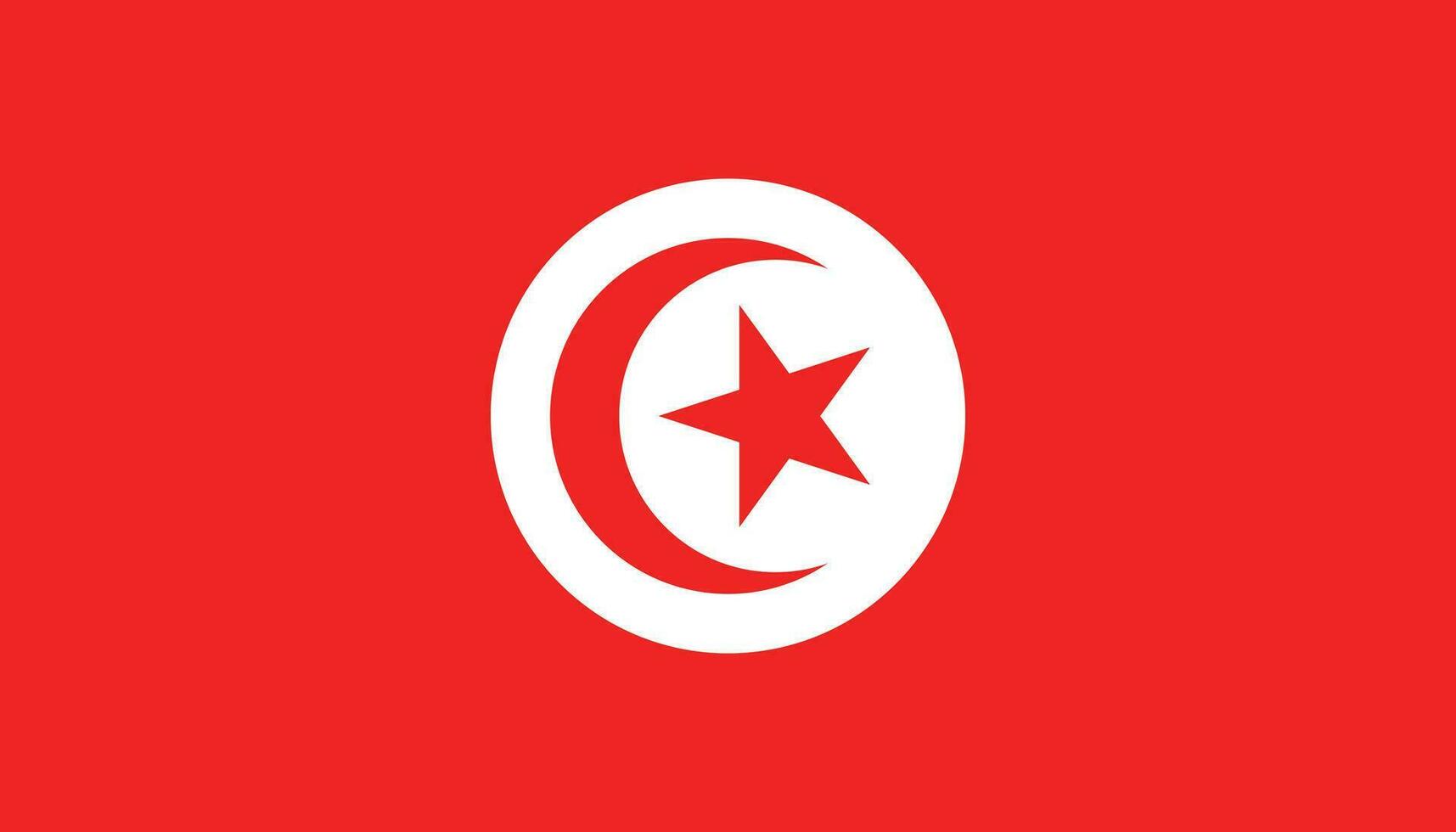 Tunisia flag icon in flat style. National sign vector illustration. Politic business concept.