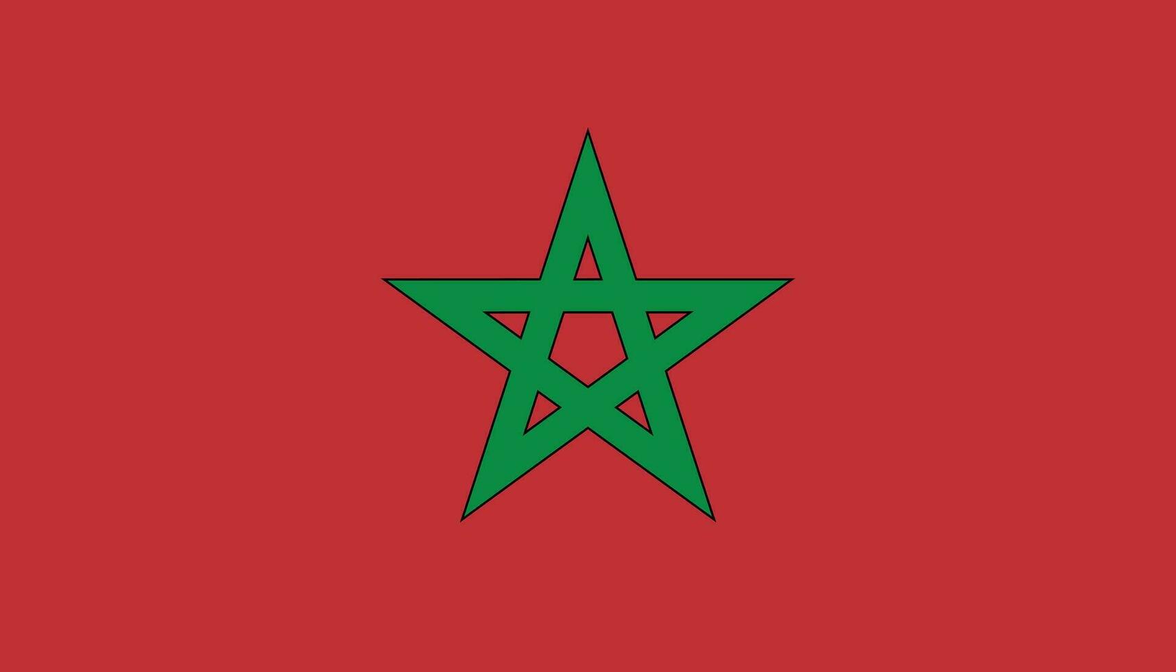 Morocco flag icon in flat style. National sign vector illustration. Politic business concept.