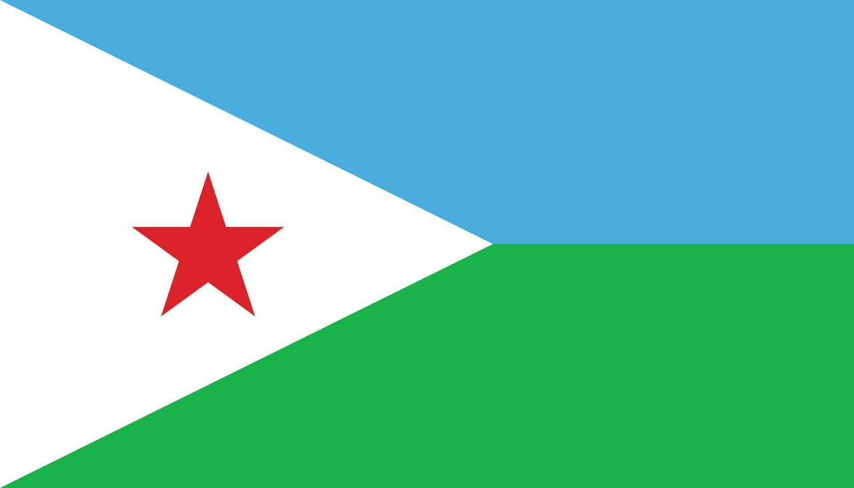 Djibouti flag icon in flat style. National sign vector illustration. Politic business concept.