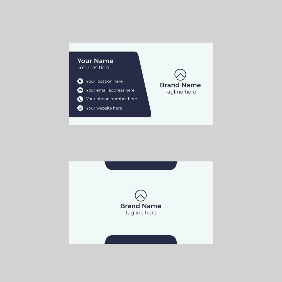 Modern Creative Clean Elegant Colorful Awesome Business Card Design vector