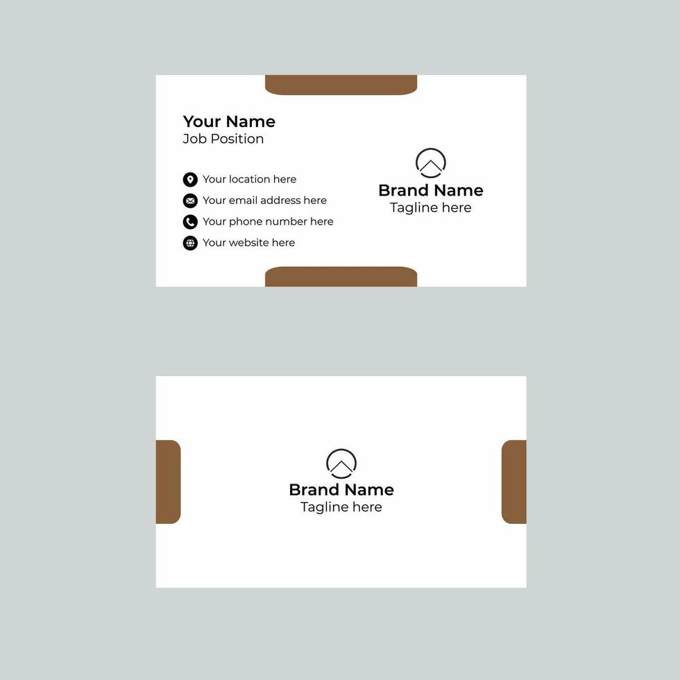 Modern Creative Clean Elegant Colorful Business Card Design vector