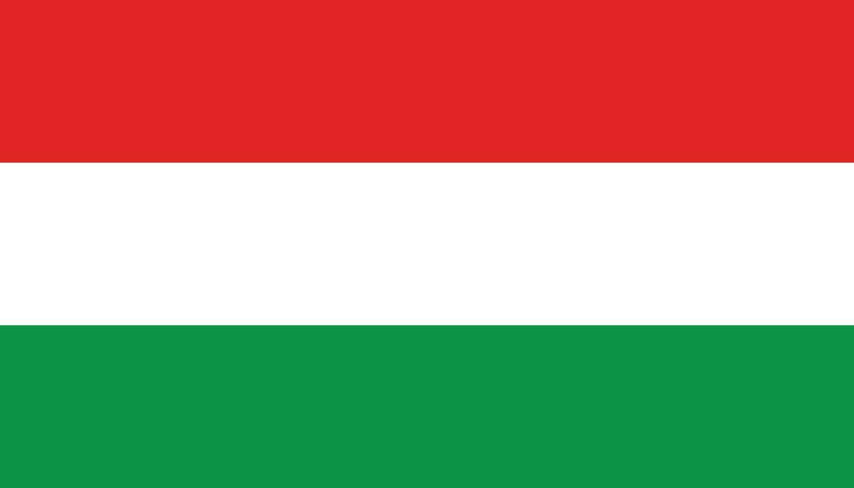 Hungría bandera icono en plano estilo. nacional firmar vector ilustración. diplomático negocio concepto.