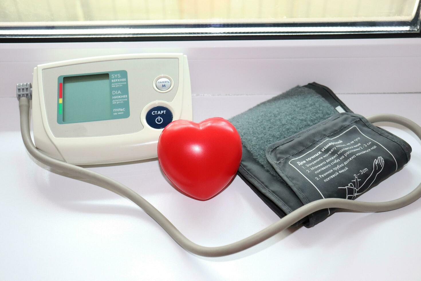 automatic portable blood pressure monitor photo