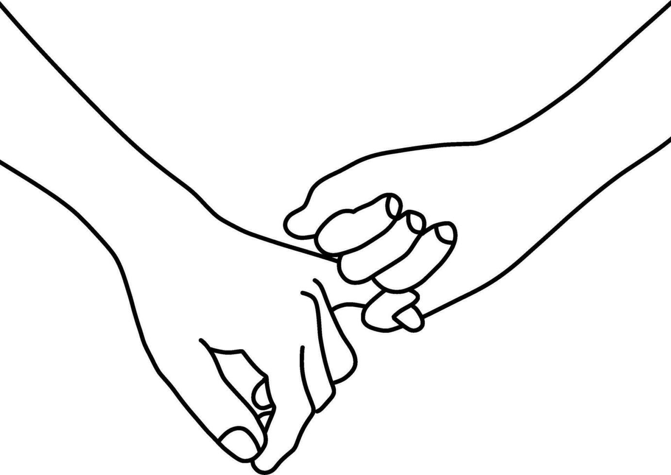 Friendship Outline Icon vector