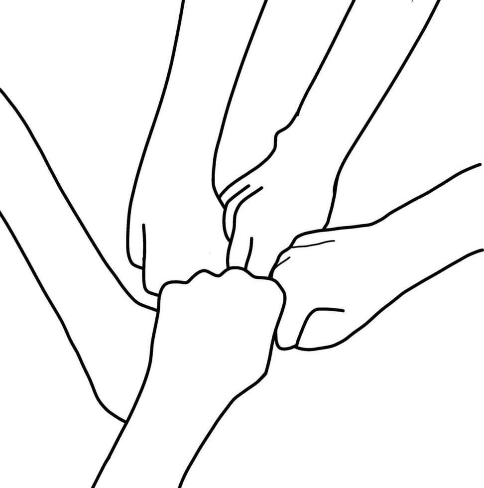Friendship Outline Icon vector